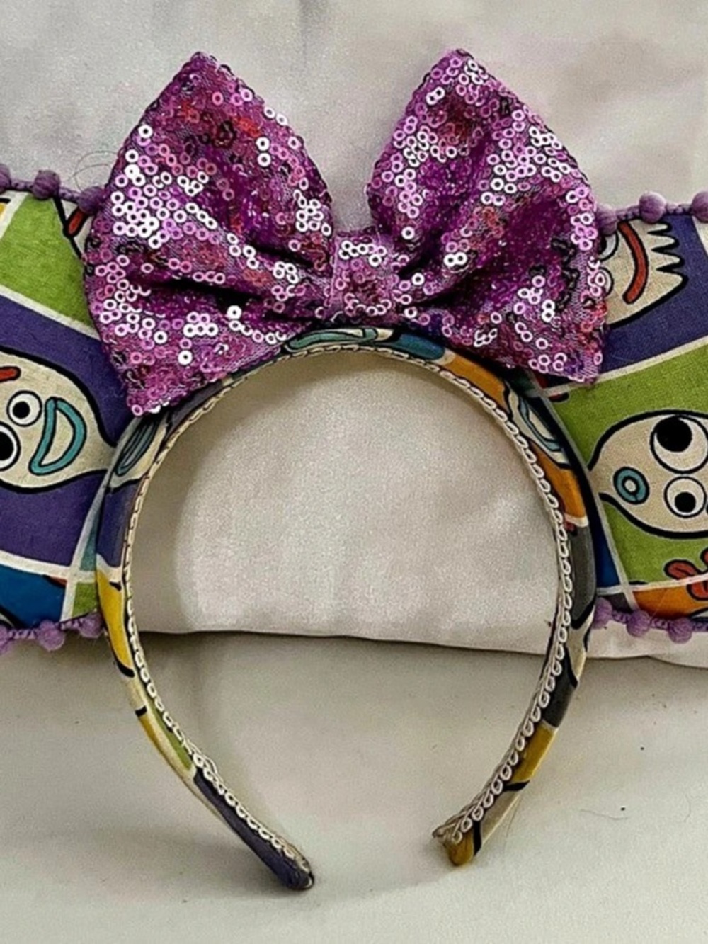 Toy Story Forky Purple Sequin Ears Headband